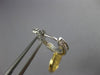 ESTATE 1.58CT WHITE & FANCY YELLOW DIAMOND 18KT 2 TONE GOLD 3D HANGING EARRINGS