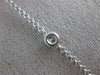 ESTATE EXTRA LARGE 1.30CT DIAMOND 14KT WHITE GOLD 15 STONE BY THE YARD NECKLACE