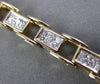 ESTATE WIDE 2.58CT DIAMOND 14KT TWO TONE GOLD 3D INVISIBLE TENNIS BRACELET #3008