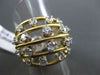ESTATE LARGE 1.49CT DIAMOND 14KT YELLOW GOLD ETOILE LARGE FUN RING ONE OF A KIND