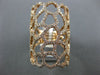 MASSIVE 1.75CT DIAMOND 14KT ROSE GOLD MULTI SHAPE FILIGREE RECTANGULAR WEB RING