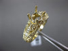 ESTATE .36CT DIAMOND 14K YELLOW GOLD 3D OPEN FILIGREE SEMI MOUNT ENGAGEMENT RING