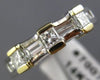 ESTATE WIDE .85CT DIAMOND 14KT TWO TONE GOLD WEDDING ANNIVERSARY LOVE RING #7007