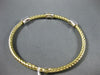 ESTATE WIDE 1.0CT DIAMOND 18KT TWO TONE GOLD 3D MULTI ROW ROPE BANGLE BRACELET