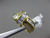 WIDE 1.05CT DIAMOND 18KT YELLOW GOLD 3D CRISS CROSS LOVE KNOT ANNIVERSARY RING