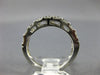 ESTATE .54CT ROUND CUT DIAMOND 14KT WHITE GOLD CHANNEL ANNIVERSARY RING #15438