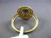 ESTATE LARGE 2.57CT DIAMOND & AAA SMOKY TOPAZ 14KT YELLOW GOLD ENGAGEMENT RING