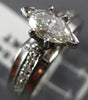 ESTATE .73CT MARQUISE CUT DIAMOND 14KT WHITE GOLD CLASSIC ENGAGEMENT RING #15442