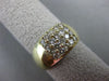 ESTATE WIDE .92CT DIAMOND 14KT YELLOW GOLD 3D SQUARE MULTI ROW FUN RING