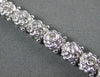 ESTATE WIDE 1.41CT DIAMOND 14KT WHITE GOLD ETOILE FILIGREE ROPE TENNIS BRACELET