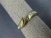 ESTATE .37CT DIAMOND 14KT YELLOW GOLD 3D WAVE SEMI MOUNT ENGAGEMENT RING #15826