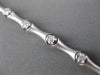 ESTATE LONG .65CT DIAMOND 14KT WHITE GOLD BAMBOO TENNIS BRACELET BEAUTIFUL!