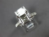ESTATE .40CT DIAMOND 14KT WHITE GOLD 3D LUCIDA SEMI MOUNT ENGAGEMENT RING #16658