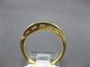 ESTATE .32CT DIAMOND 14K YELLOW GOLD 3D CLASSIC CHANNEL WEDDING ANNIVERSARY RING