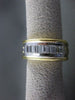 ESTATE WIDE 1.35CT DIAMOND BAGUETTE 18KT W & Y GOLD ANNIVERSARY RING SHARP 10865