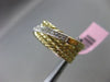 ESTATE .36CT DIAMOND 14KT WHITE & YELLOW GOLD 3D MULTI ROW CRISS CROSS LOVE RING