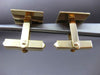 ESTATE 14KT YELLOW GOLD 3D CLASSIC SQUARE DESIGN MENS CUFF LINKS 15mm #23483