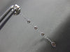 ESTATE .18CT DIAMOND 18KT WHITE GOLD 3D HEART ETOILE TEAR DROP HANGING EARRINGS