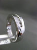 ESTATE WIDE .33CT DIAMOND 14KT WHITE GOLD 3D CHANNEL WEDDING ANNIVERSARY RING