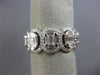 ESTATE LARGE 1.96CT DIAMOND 18KT WHITE GOLD 3D ETERNITY WEDDING ANNIVERSARY RING
