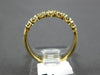 ESTATE .42CT DIAMOND 14KT YELLOW GOLD 7 STONE FILIGREE ANNIVERSARY RING #2771