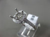 ESTATE .27CT ROUND DIAMOND 14K WHITE GOLD SQUARE HALO SEMI MOUNT ENGAGEMENT RING