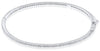 1.20CT DIAMOND 14KT WHITE GOLD 3D CLASSIC ROUND ETERNITY CUFF BANGLE BRACELET