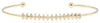 ESTATE .62CT DIAMOND 18KT YELLOW GOLD 3D MULTI ROW FUN FLEXIBLE BANGLE BRACELET