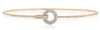 .32CT DIAMOND 18KT ROSE GOLD 3D CLASSIC CIRCLE OF LIFE LOVE KNOT BANGLE BRACELET