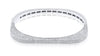 LARGE 4.53CT DIAMOND 18KT WHITE GOLD ROUND SQUARE MULTI ROW FUN BANGLE BRACELET