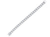 ESTATE LARGE 2.20CT DIAMOND 18KT WHITE GOLD 3D CLASSIC CUBAN TENNIS BRACELET