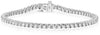ESTATE 2.0CT ROUND CUT DIAMOND 14KT WHITE GOLD 3D CLASSIC LOVE TENNIS BRACELET