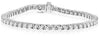 ESTATE 3.0CT ROUND CUT DIAMOND 14KT WHITE GOLD 3D CLASSIC TENNIS BRACELET