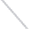 ESTATE 2.04CT ROUND CUT DIAMOND 14KT WHITE GOLD 3D BEZEL CLASSIC TENNIS BRACELET