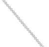 ESTATE 1.0CT DIAMOND 14K WHITE GOLD 3D FOUR PRONG BEZEL CLASSIC TENNIS BRACELET