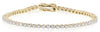 ESTATE 1.02CT ROUND DIAMOND 14KT YELLOW GOLD 3D FLOWER HALO LOVE TENNIS BRACELET