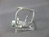 ESTATE EXTRA LARGE .80CT DIAMOND 14K WHITE GOLD 3D LOVE KNOT FRIENDSHIP FUN RING