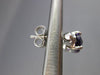 ESTATE 2.21CT DIAMOND & AAA AMETHYST 14KT WHITE GOLD CLASSIC OVAL POST EARRINGS