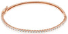 1.93CT DIAMOND 18KT ROSE GOLD 3D CLASSIC ROUND SEMI ETERNITY FUN BANGLE BRACELET