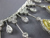 ESTATE LARGE GIA 14.22CT WHITE & FANCY YELLOW DIAMOND 18KT 2 TONE GOLD NECKLACE