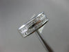 ESTATE WIDE .80CT DIAMOND PLATINUM CLASSIC 2 ROW WEDDING ANNIVERSARY RING BAND