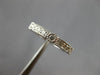 ESTATE .62CT DIAMOND 14KT WHITE GOLD 3D ROUND FILIGREE ETERNITY ANNIVERSARY RING