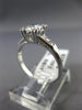 ANTIQUE .65CT OLD MINE DIAMOND 14K WHITE GOLD 3D FILIGREE ENGAGEMENT RING #23431