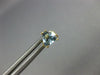 ESTATE .90CT AAA AQUAMARINE 14KT YELLOW GOLD 3D TRILLION STUD EARRINGS #25206