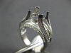 ESTATE EXTRA LARGE 1.56CT DIAMOND 14KT WHITE GOLD 3D  SEMI MOUNT ENGAGEMENT RING