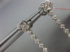 ESTATE LARGE 3.70CT ROSE CUT DIAMONDS 18KT WHITE GOLD 3D FLOWER HANGING EARRINGS