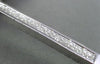 ESTATE WIDE 1.50CT DIAMOND 14KT WHITE GOLD PRINCES CUT INVISIBLE TENNIS BRACELET