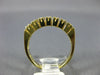 ESTATE .30CT DIAMOND 14K YELLOW GOLD 3D SEVEN STONE PRONG ANNIVERSARY RING #6431