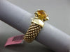 ESTATE 2.58CT DIAMOND CITRINE 14KT YELLOW GOLD HANDCRAFTED FLEXIBLE PANTHER RING