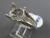 ESTATE LARGE 1.69CT DIAMOND 14K WHITE GOLD FOUR PRONG SEMI MOUNT ENGAGEMENT RING